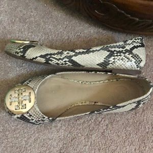 Tory Burch snakeskin flats